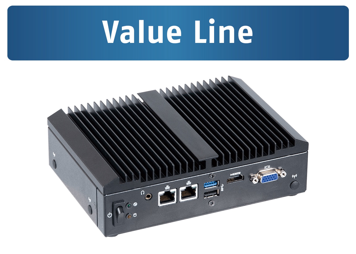 QBiX-Pro-BYTA1900H-A1_front_schraeg Mini Embedded PC GIGAIPC QBiX-Pro-BYTA1900H-A1