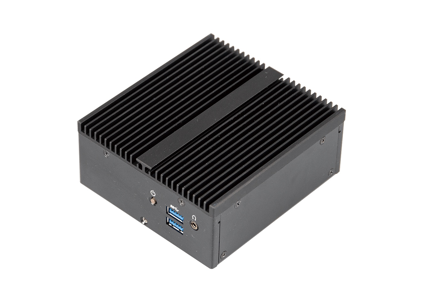 QBiX-APLA4200H-A1_rueckseite Rückseite des Mini Embedded PC GIGAIPC QBiX-APLA4200H-A1