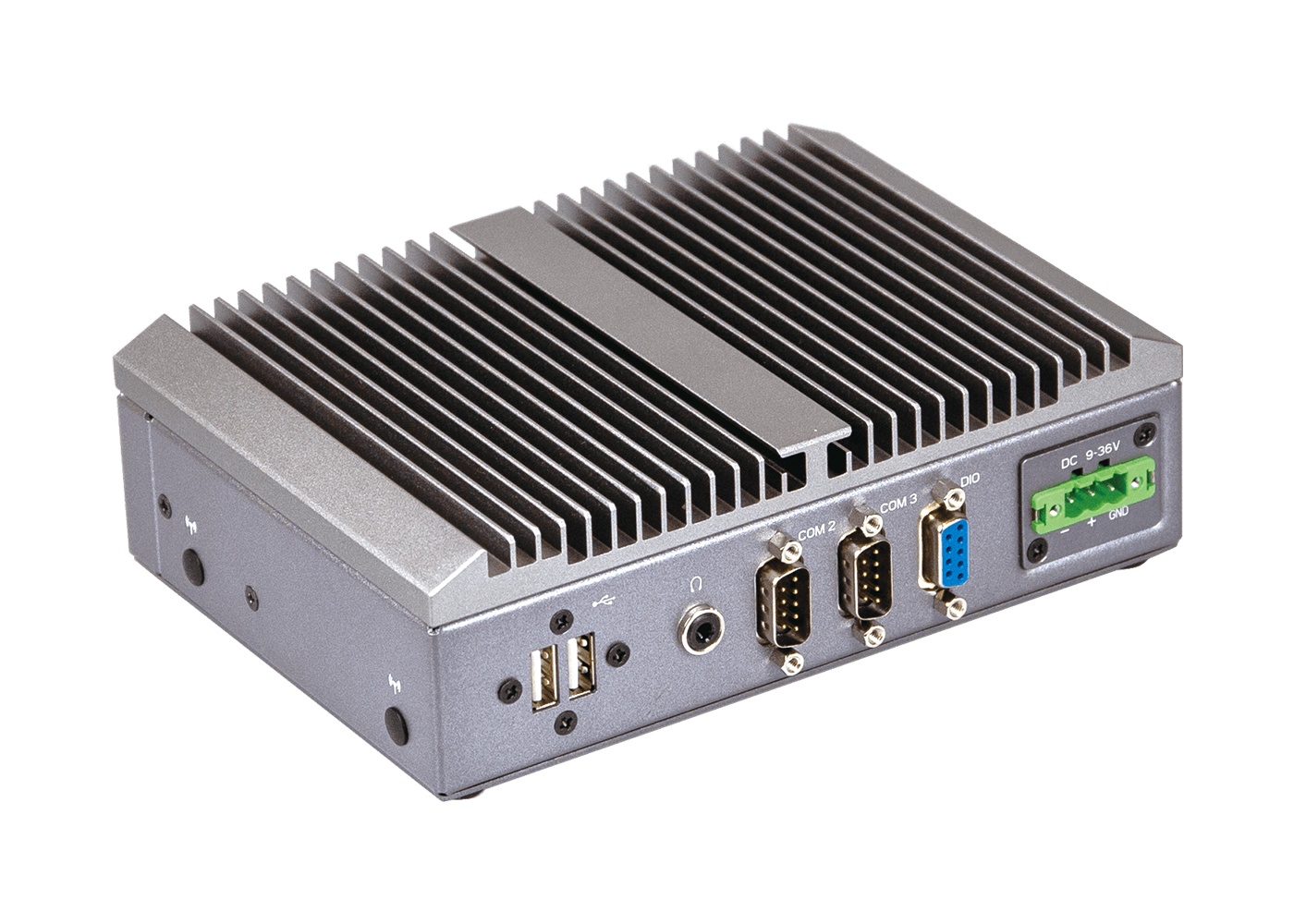 QBiX-Pro-WHLA8265H-A1 _ A2_rueckseite Rückseite des Mini Embedded PC GIGAIPC QBiX-Pro-WHLA8265H-A1 / A2